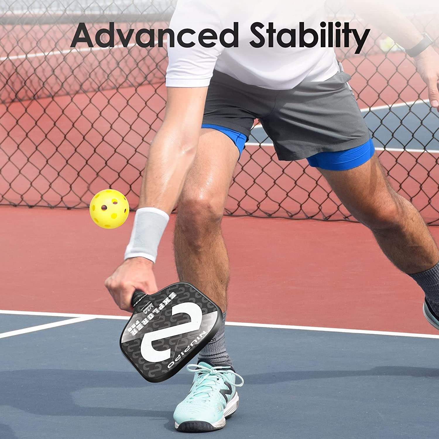USAPA Approved Pickleball Paddle Set – Carbon Fiber & Fiberglass Paddles with Honeycomb Core, Cushioned Grip & Carry Bag