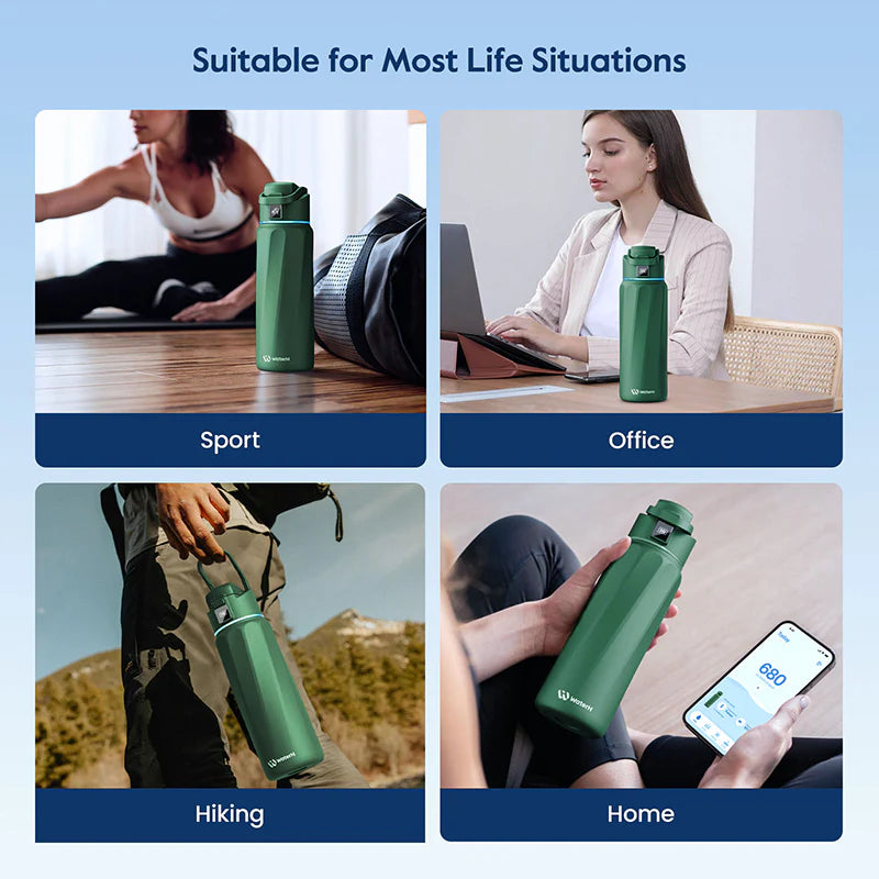 Waterh Boost Smart Hydration Bottle: 32 Oz Tracker with App Integration and Insulation