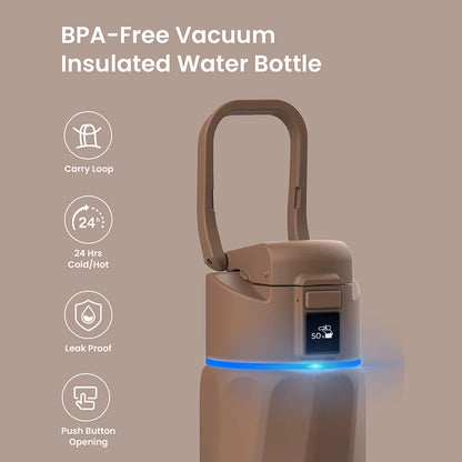 Waterh Boost Smart Hydration Bottle: 32 Oz Tracker with App Integration and Insulation