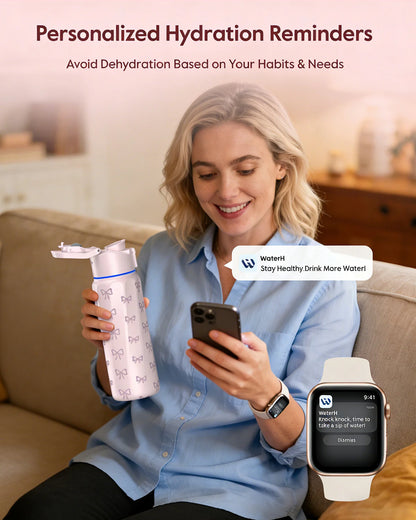 Waterh Boost Smart Hydration Bottle: 32 Oz Tracker with App Integration and Insulation