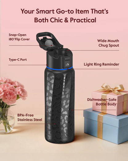 Waterh Boost Smart Hydration Bottle: 32 Oz Tracker with App Integration and Insulation